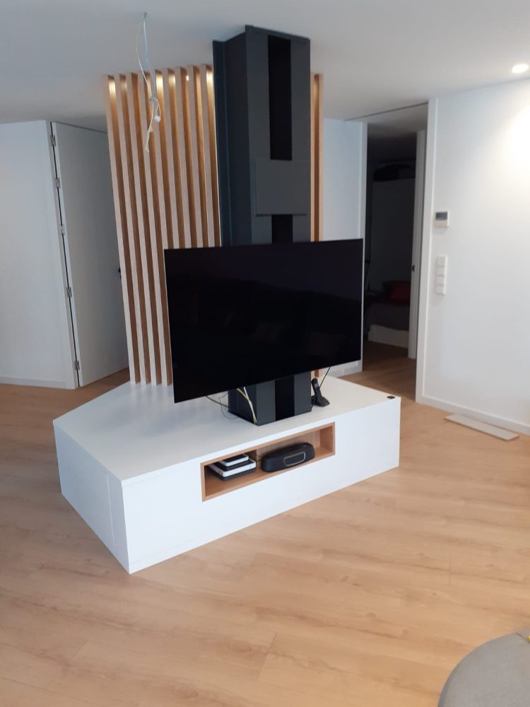 mueble de televisión en salón